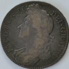 HALF CROWNS 1688  JAMES II 2ND BUST QUARTO SCARCE GF/NVF