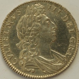 HALF CROWNS 1700  WILLIAM III DVODECIMO S3494 GEF