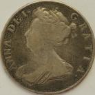 HALF CROWNS 1703  ANNE PLAIN VERY RARE F+