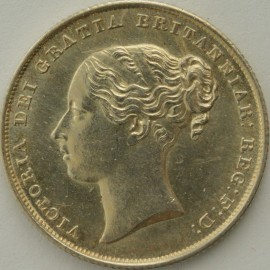 SHILLINGS 1841  VICTORIA RARE BU