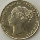 SHILLINGS 1859  VICTORIA SCARCE BU