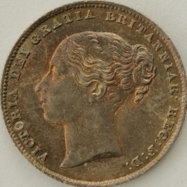 SHILLINGS 1861  VICTORIA VERY SCARCE UNC T