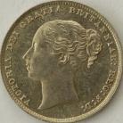 SHILLINGS 1864  VICTORIA DIE NO 65 UNC LUS 