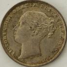 SHILLINGS 1865  VICTORIA DIE NO 52 NUNC T