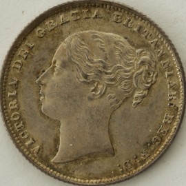 SHILLINGS 1865  VICTORIA DIE NO 52 NUNC T