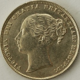 SHILLINGS 1866  VICTORIA DIE NUMBER 1 UNC LUS