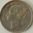 SHILLINGS 1873  VICTORIA DIE NO 16 UNC LUS