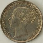 SHILLINGS 1873  VICTORIA DIE NO 30 GEF