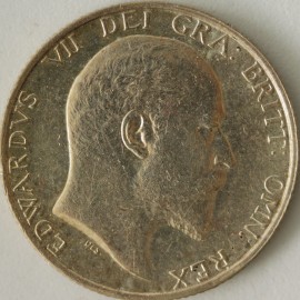 SHILLINGS 1908  EDWARD VII SCARCE GEF