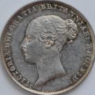 SIXPENCES 1850  VICTORIA 5 OVER 3 RARE NUNC LUS