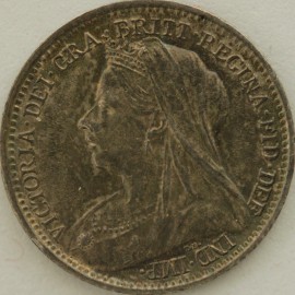 THREEPENCES SILVER 1898  VICTORIA  UNC T