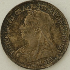 THREEPENCES SILVER 1900  VICTORIA SUPERB  UNC.T.