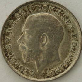 THREEPENCES SILVER 1911  GEORGE V  UNC.T.