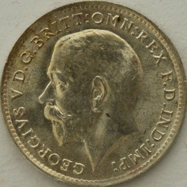 THREEPENCES SILVER 1916  GEORGE V  BU