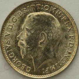 THREEPENCES SILVER 1917  GEORGE V  BU