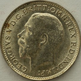 THREEPENCES SILVER 1919  GEORGE V  BU