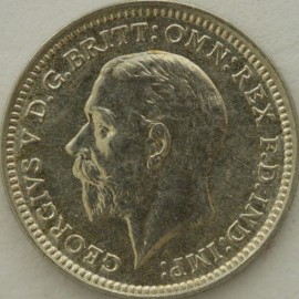 THREEPENCES SILVER 1926  GEORGE V MOD EFF BU