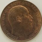 PENNIES 1909  EDWARD VII F168 SUPERB TONED UNC