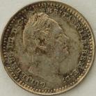 SILVER THREEHALFPENCE 1835  WILLIAM IV 5 OVER 4 UNC LUS