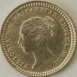 SILVER THREEHALFPENCE 1843  VICTORIA  UNC LUS