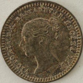 SILVER THREEHALFPENCE 1843  VICTORIA  GEF