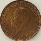 HALFPENCE 1930  GEORGE V  UNC LUS