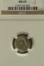 THREEPENCES SILVER 1906  EDWARD VII NGC SLABBED RARE MS63