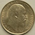 SIXPENCES 1908  EDWARD VII SCARCE TINY EDGE KNOCK UNC LUS