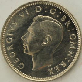 SIXPENCES 1951  GEORGE VI PROOF FDC