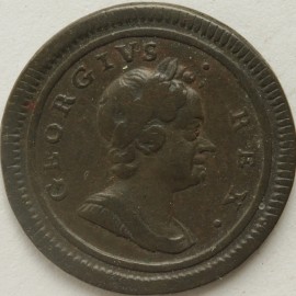 FARTHINGS 1719  GEORGE I SMALL DATE  GF