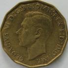 THREEPENCES BRASS 1946  GEORGE VI RARE NEF