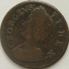 FARTHINGS 1735  GEORGE II 3 OVER 5 VERY RARE GF