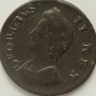 FARTHINGS 1737  GEORGE II SMALL DATE NVF