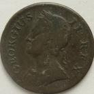 FARTHINGS 1744  GEORGE II SCARCE NVF