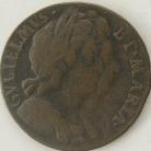 HALFPENCE 1694  WILLIAM & MARY GF