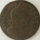 HALFPENCE 1700  WILLIAM III NVF/F