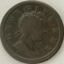 HALFPENCE 1717  GEORGE I DUMP ISSUE NVF