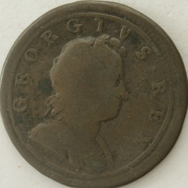 HALFPENCE 1723  GEORGE I  F/GF