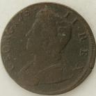 HALFPENCE 1734  GEORGE II GF