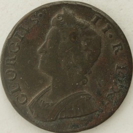 HALFPENCE 1735  GEORGE II  GF