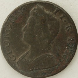 HALFPENCE 1735  GEORGE II  GF