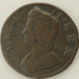 HALFPENCE 1736  GEORGE II  GF