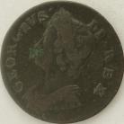 HALFPENCE 1739  GEORGE II NVF