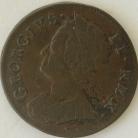 HALFPENCE 1746  GEORGE II NVF