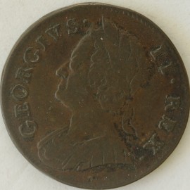 HALFPENCE 1746  GEORGE II  NVF