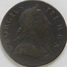 HALFPENCE 1771  GEORGE III  GF