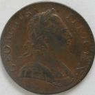 HALFPENCE 1775  GEORGE III NVF