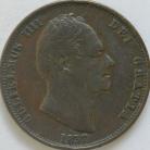 HALFPENCE 1837  WILLIAM IV NVF/VF