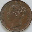 HALFPENCE 1838  VICTORIA SCARCE NEF