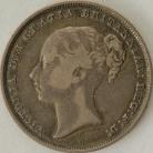 SHILLINGS 1839  VICTORIA 2ND HEAD NO WW NVF